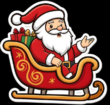 santa claus with gifts