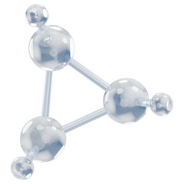 Cyclopropane Molecule 3D Icon