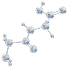 Obraz premium Glycylglycine Molecule 3D Icon