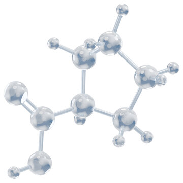 Proline Molecule 3D Icon