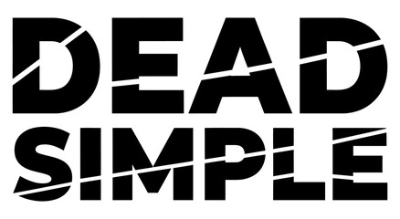 Dead simple bold typography design with cracked effect for modern minimalist branding and graphic projects © Soumojit Halder