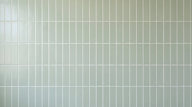 Sage green subway tile wall background pale mint green vertical stacked ceramic kit kat mosaic tile grid pattern for bathroom feature wall and kitchen backsplash
