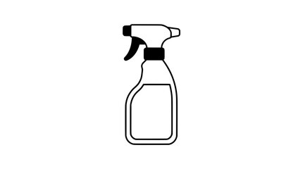 Obraz premium Spray Bottle Cleaning Product Isolated Vector Illustration