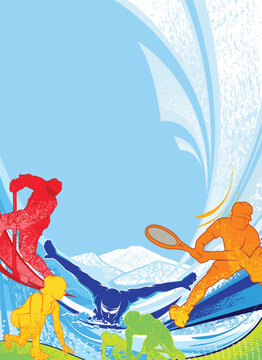Asean Sport Games  Background Vector. Asean Sports Day Illustration. Graphic Design for the decoration of gift certificates, banners, and flyer
