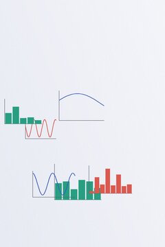 Fond de graphique math&eacute;matique indigo cahier pour serein