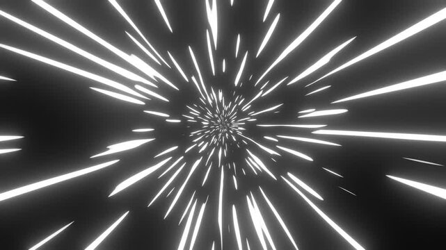 4K Glowing neon speed line Manga zoom anime.