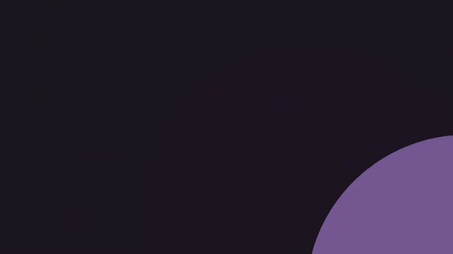 Purple geometric circles and semicircles on a black background