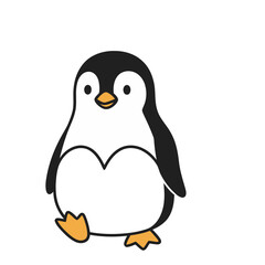 Fototapeta premium Cute cartoon penguin illustration