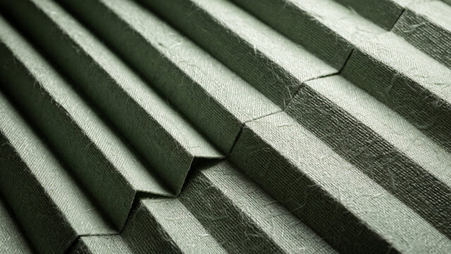 Pleated origami sage green texture