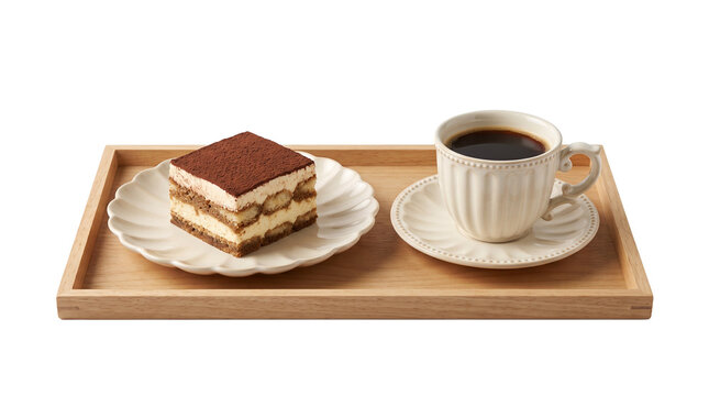 Chocolate Tiramisu Cake and Espresso