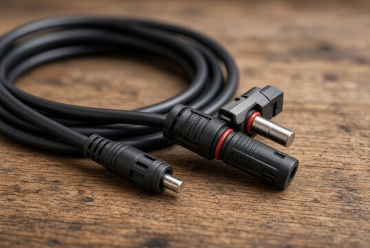 Cable plug audio isolated white