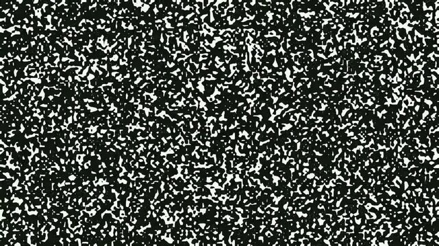 Static television noise effect flickering on screen