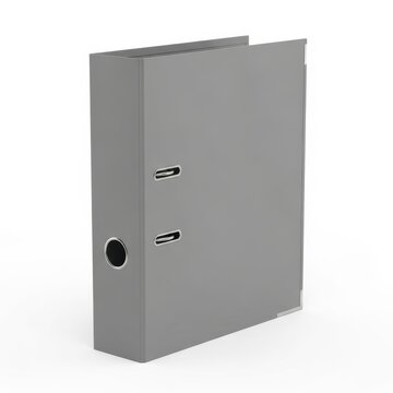 Gray hanging file folder with two pockets