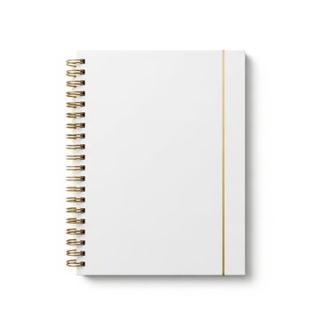 Spiral bound notebook with green tab markers