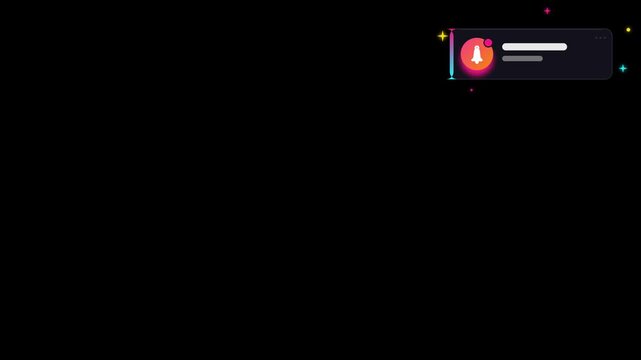 Minimalist digital user interface overlay featuring a circular flame icon and text field on black background.