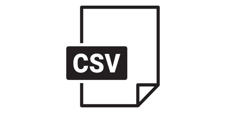 Csv file format icon
