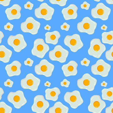 Cute seamless pattern egg