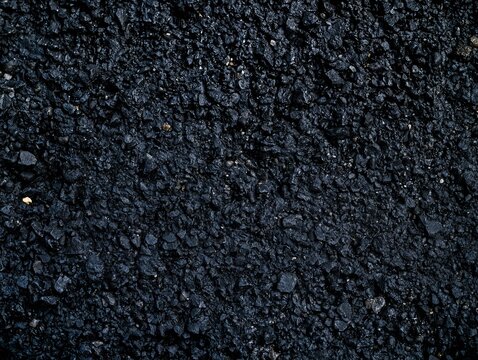 Close up of black asphalt surface