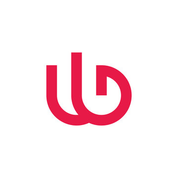 letter wb power electronic on symbol logo vector