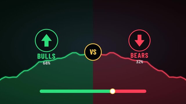 Bulls versus bears market trend comparison
