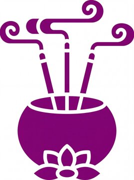 Di wali festifal of lights incense burner vektor illustration