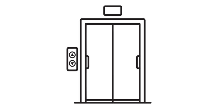 Elevator icon isolated on white background
