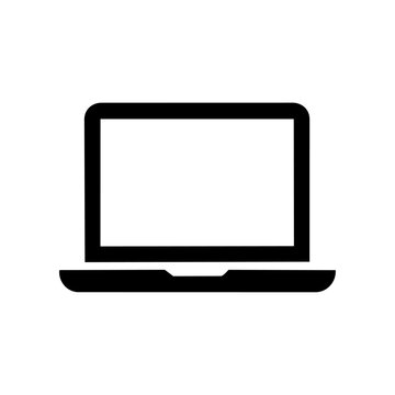 Laptop Vector Icon Illustration for Computer, Work and Digital Technology／ノートパソコン・コンピュータ・デジタル機器のベクターアイコンイラスト
