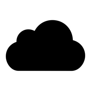 Cloud Vector Icon Illustration for Cloud Computing and Online Data Storage／クラウド・クラウドコンピューティング・オンラインデータ保存のベクターアイコンイラスト