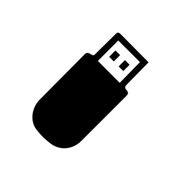 USB Flash Drive Vector Icon Illustration for Data Storage and File Transfer／USBメモリ・データ保存・ファイル転送のベクターアイコンイラスト