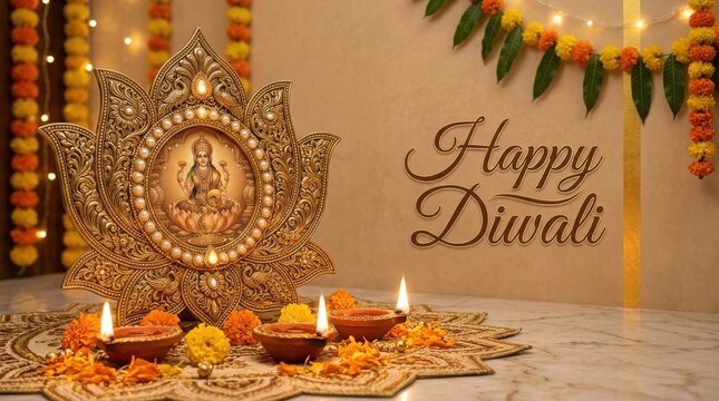Happy Diwali festival lights and decorations , Diwali, Kali Puja, Indian Festival, Lakshmi