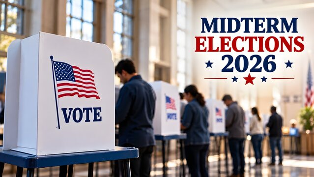 People casting their ballots at a polling station during the 2026 united states midterm elections