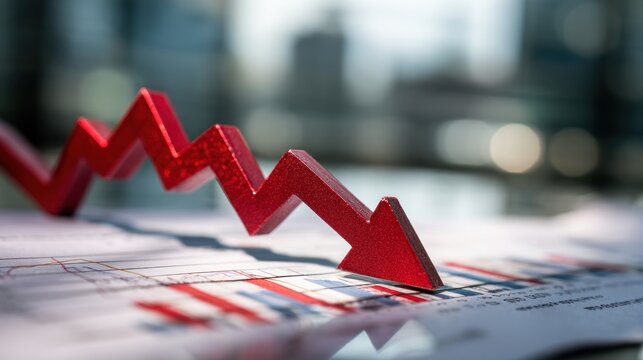 Red downward trend graph (1)