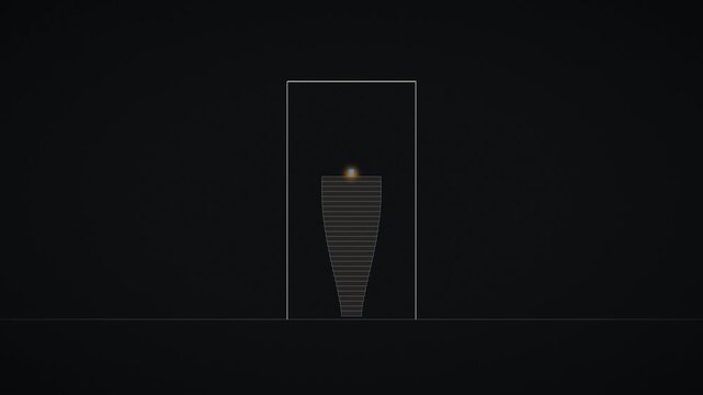 3d printing process showing layer by layer additive manufacturing construction on dark background