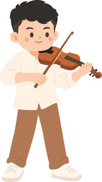 boy playing violin