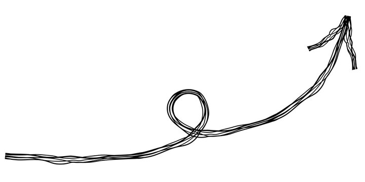 Hand Drawn Arrow Marker Isolated on Transparent Background PNG.