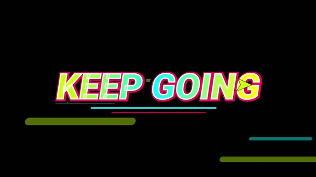 Keep Going Motivational Graffiti Typography Motion Graphic
