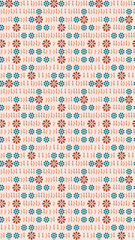 Seamless pattern with stylized floral motifs © rocky