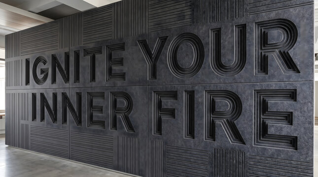 Ignite Your Inner Fire Acoustic Panel Text