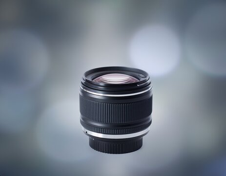 A Close-Up of a Professional Camera Lens