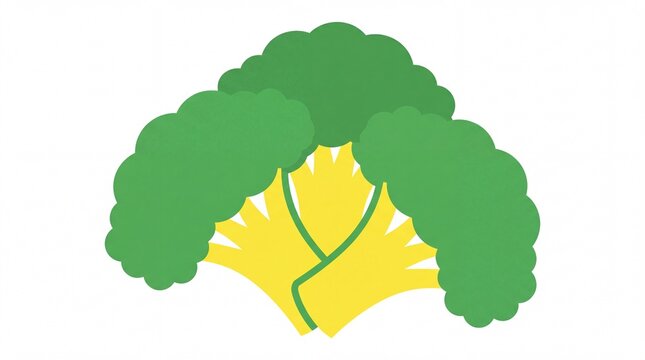 Fresh green broccoli vegetables vektor illustration on white background