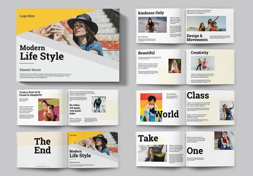 The Style Look Book Magazine Template Layout