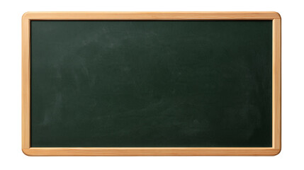 Rectangular green chalkboard with a light brown wooden frame © Lysander
