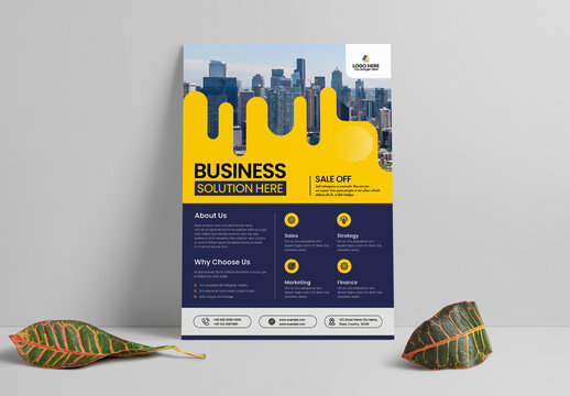 Corporate Business Solution Flyer Layout