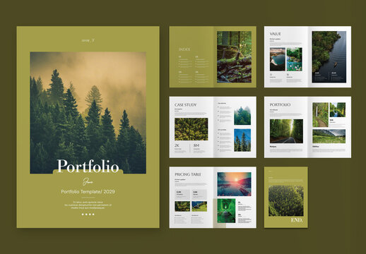 Graphic Design Portfolio Brochure Template