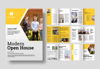 Open House Magazine Template Layou