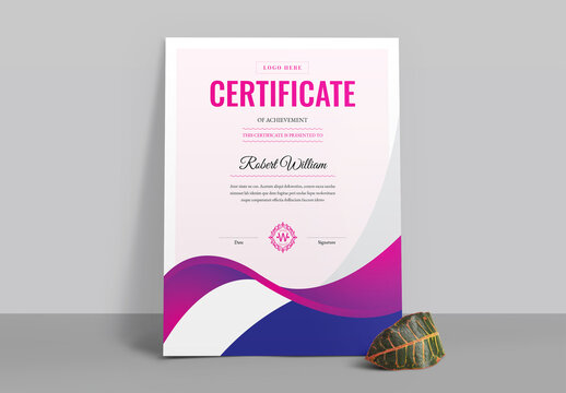 Simple Certificate of Achievement Template