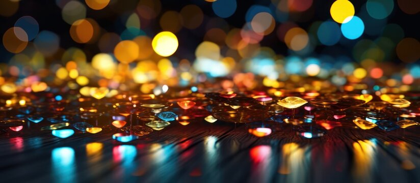 Abstract Bokeh Lights - A Colorful and Artistic Display of Illuminated Spheres.