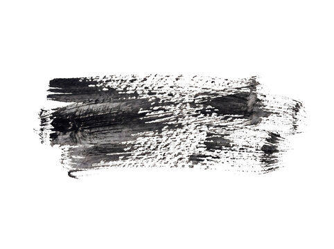 Black ink brush stroke