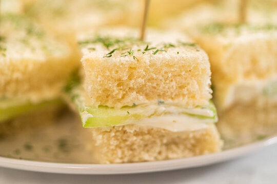 Mini Cucumber Sandwiches