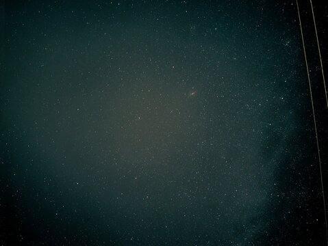 Night sky filled with dense starfield and milky way galaxy for cosmic background